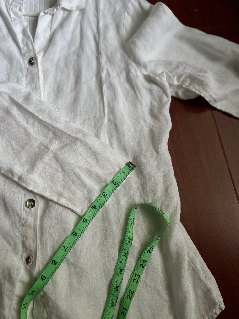 Fenini White Ribbed Button-Up Shirt - Picture 11 of 11